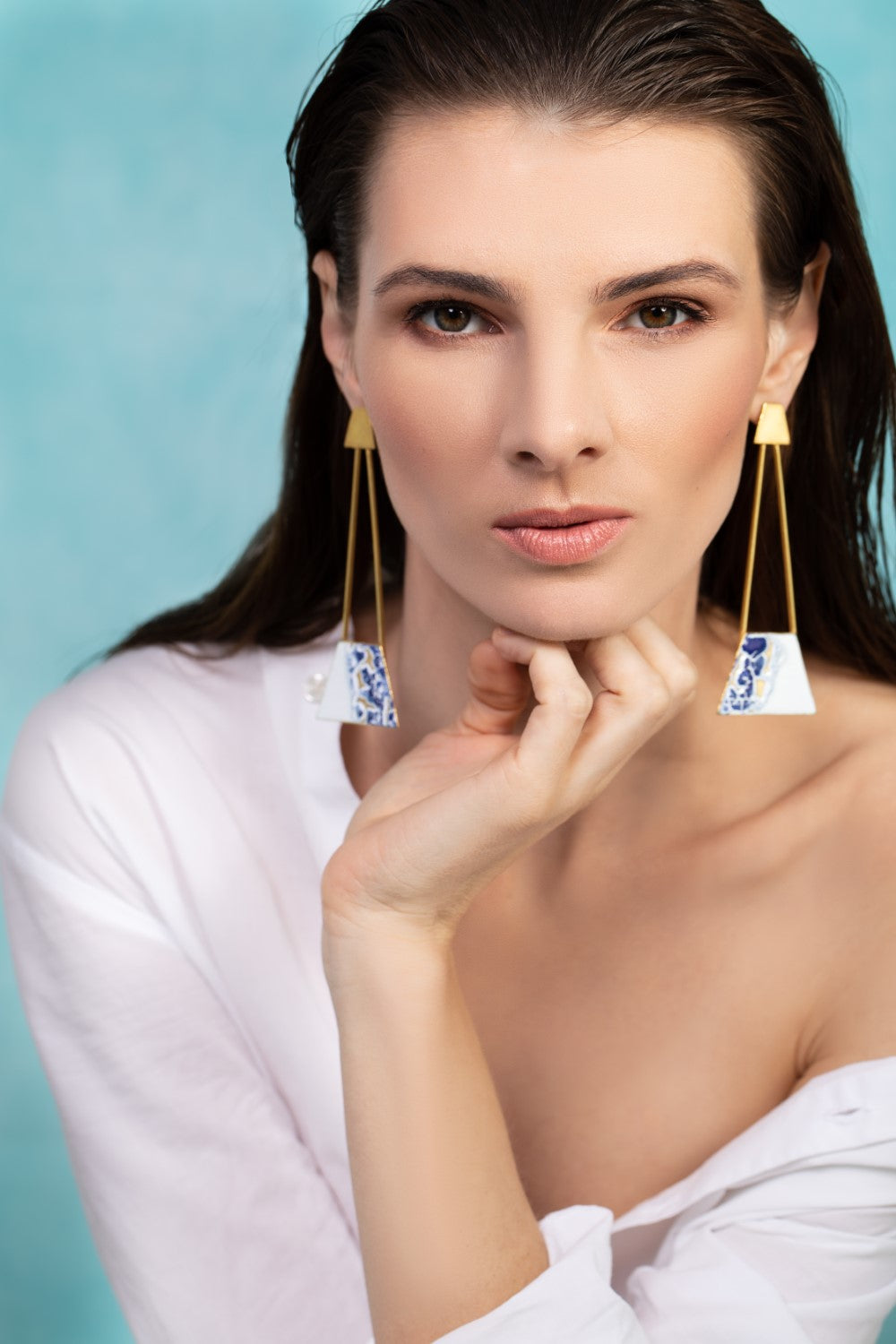 Pendiente Bermuda Elegante de Héria Enamel - Meryac Store