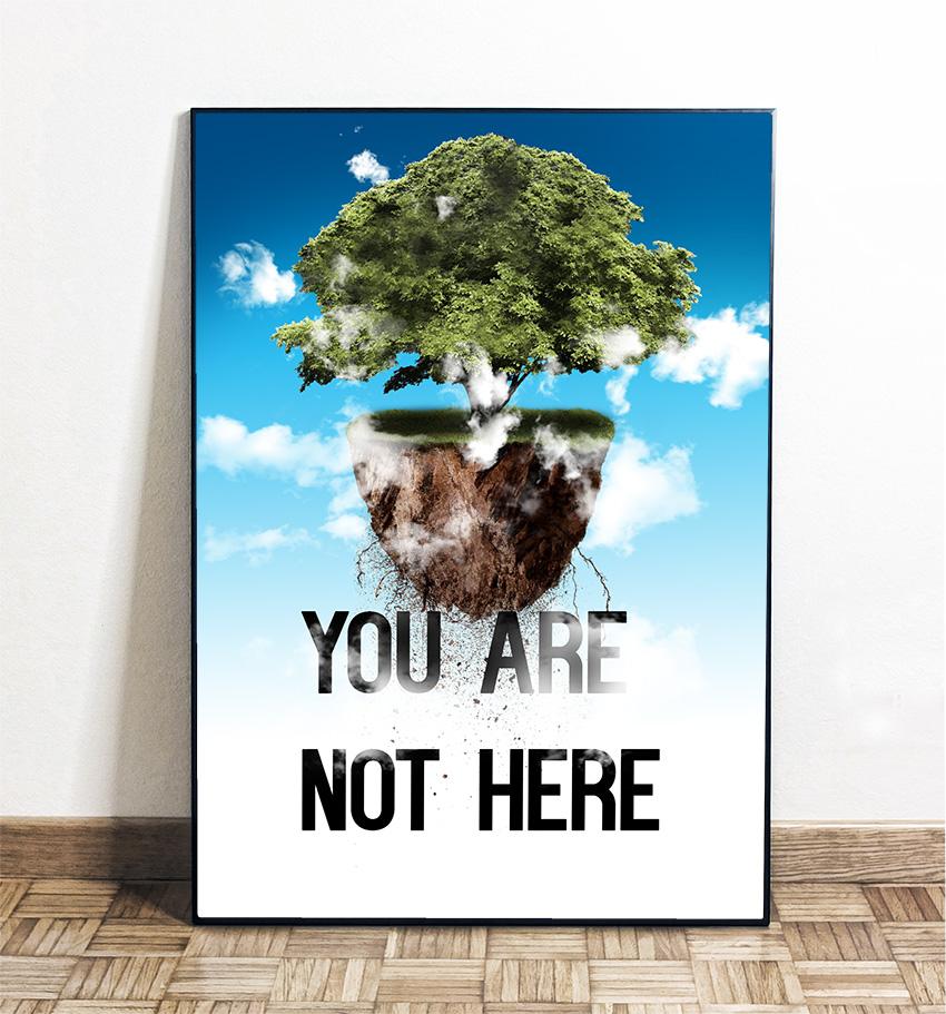 Poster You Are Not There en Meryac