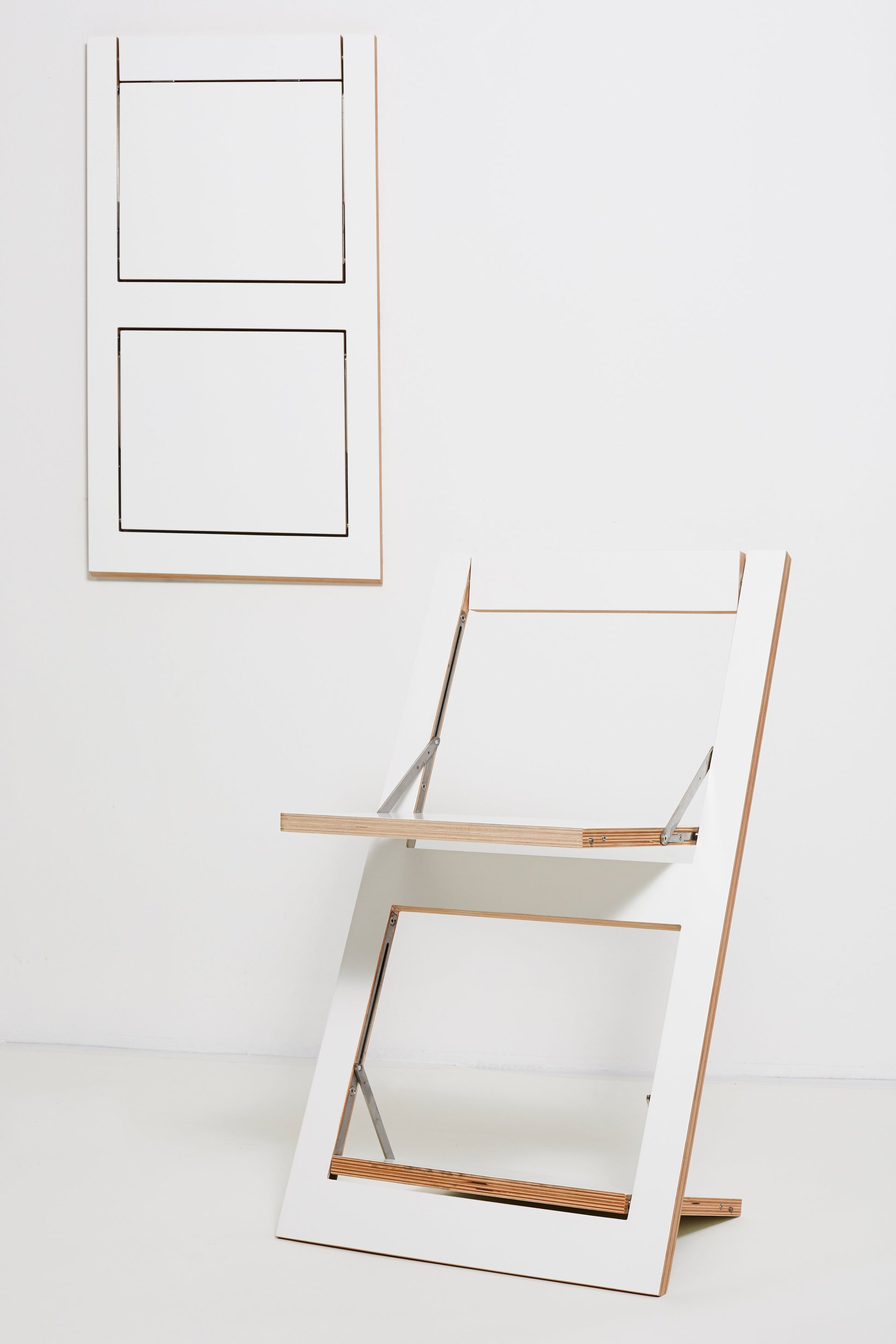 Silla Flapps Madera Plegable Color Blanco Ambivalenz en Meryac