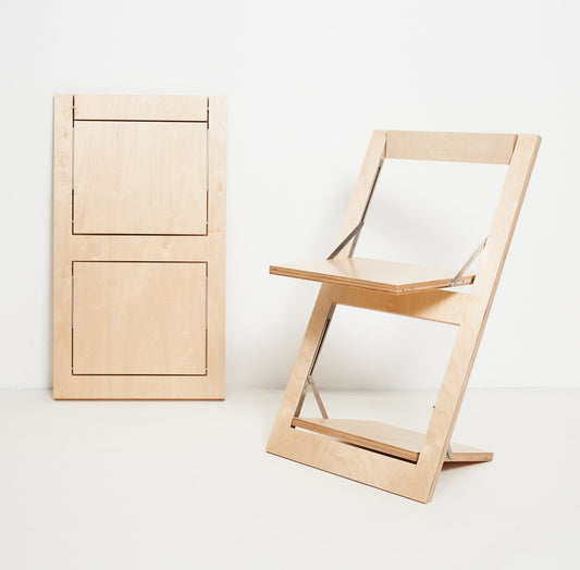 Silla Flapps Madera Plegable Color Natural Ambivalenz en Meryac