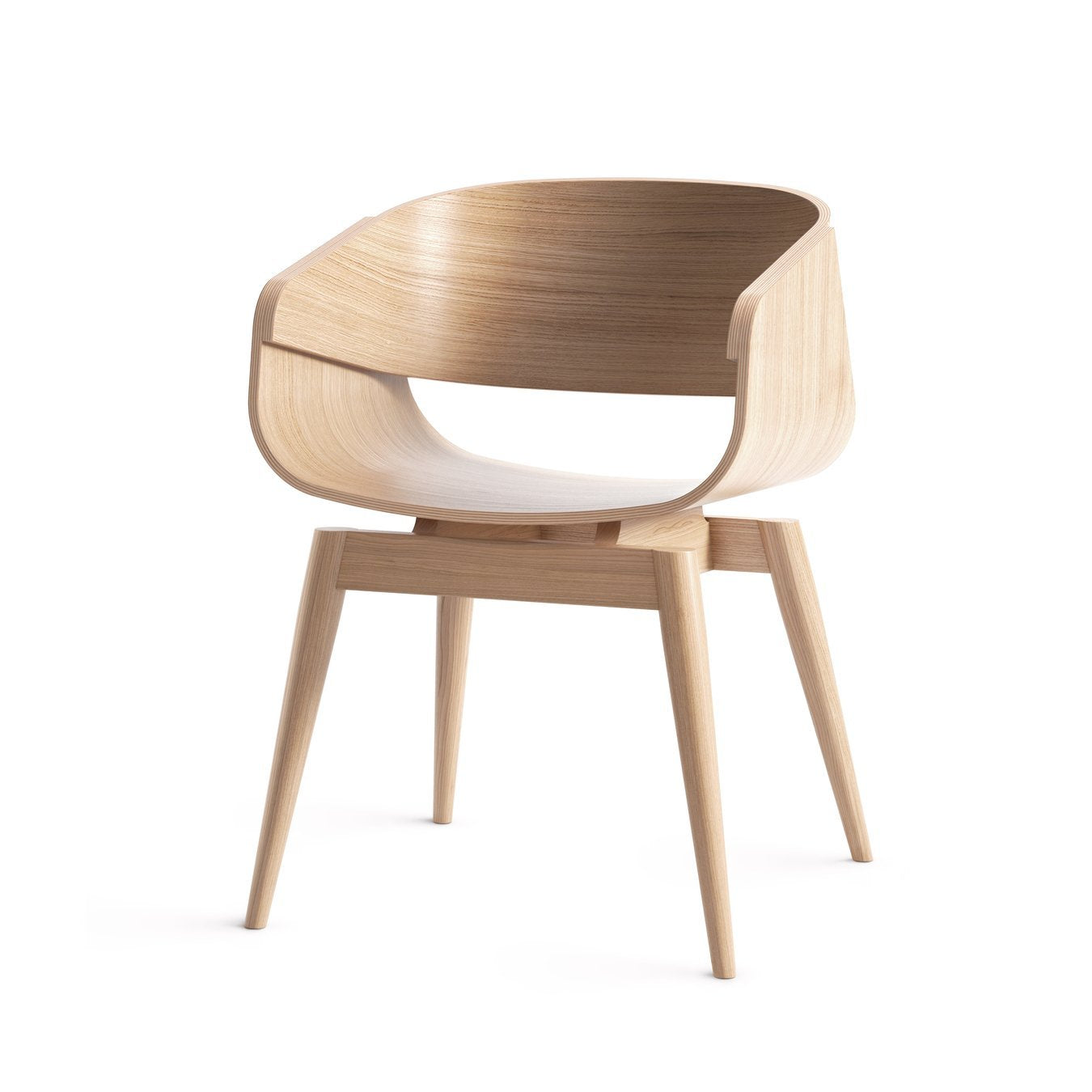 Silla Madera 4th Armchair Natural Almost