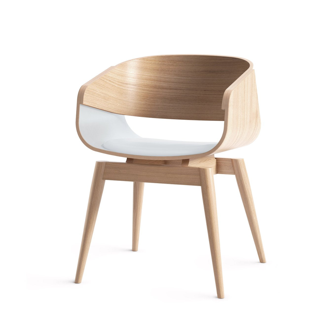 Silla 4th Armchair Soft Blanco Almost en Meryac
