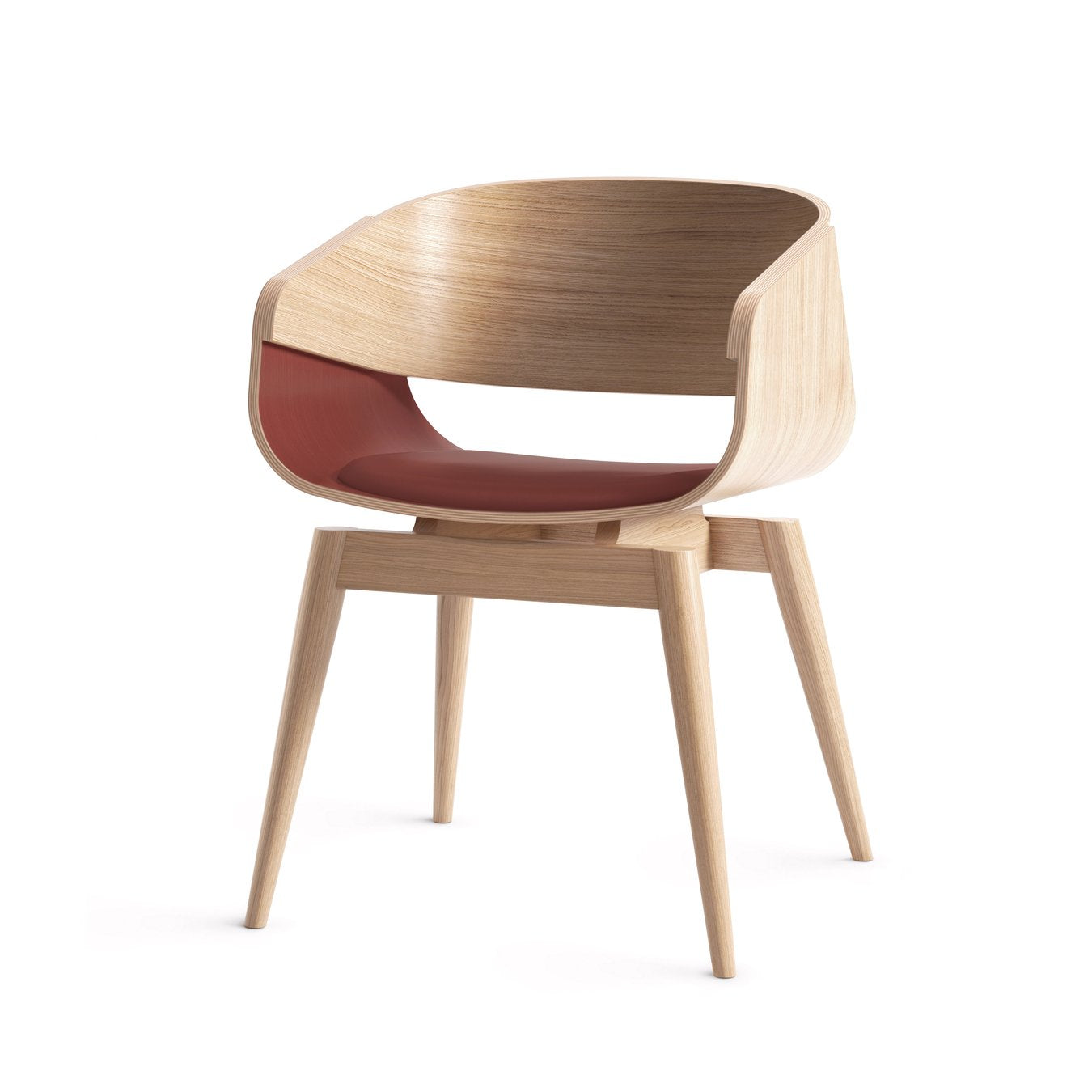 Silla 4th Armchair Soft Rojo Almost en Meryac