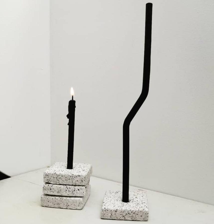 portavelas o de studio grey on grey  en meryac