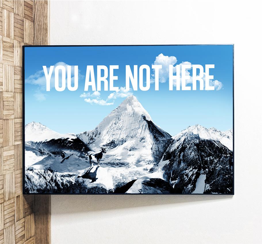 Poster You Are Not There en Meryac